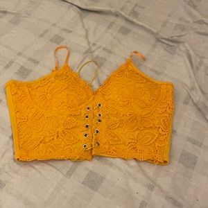 Romwe yellow cami